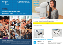 Hauptprogramm 2016 - Deutscher Betriebs&auml;rzte Kongress