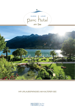Hotelprospekt 2016 - Parc Hotel am See