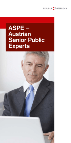 ASPE – Austrian Senior Public Experts