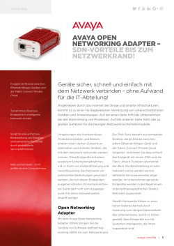 Avaya Open Networking Adapter - SDN
