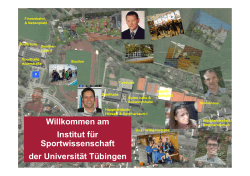 Willkommen am Institut für Sportwissenschaft der Universität Tübingen