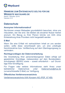 AXA WayGuard.de DS V2.0