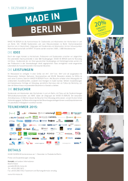 FactSheet Berlin 2016