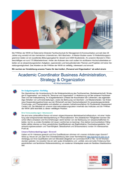 Academic Coordinator Business Administration