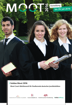 Informationsflyer für Studierende - Soldan-Moot