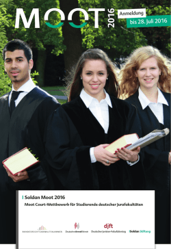Informationsflyer f&uuml;r Studierende - Soldan-Moot