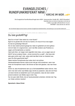 Du bist gro&szlig;ARTig!