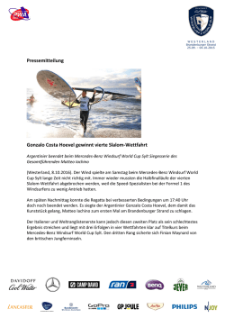 Gonzalo Costa Hoevel gewinnt vierte Slalom