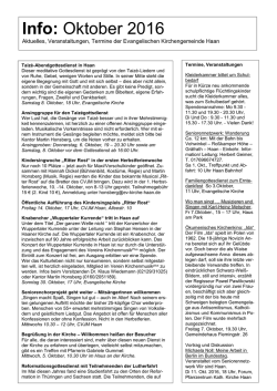 Info - Ev. Kirche Haan