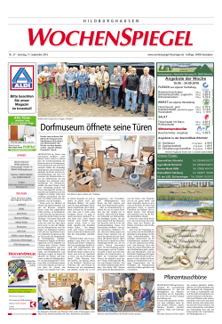 Dorfmuseum &ouml;ffnete seineT&uuml;ren