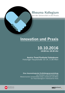 Innovation und Praxis 10.10.2016