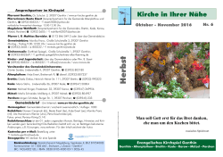 Gemeindebrief - Evangelisches Kirchspiel Genthin