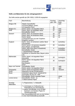 Hefte und Materialien f&uuml;r die Jahrgangsstufe 5