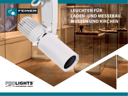 Prolights Displaykatalog - Feiner Lichttechnik GmbH