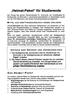 Heimatpaket - Die Grünen – Bezirk Jennersdorf