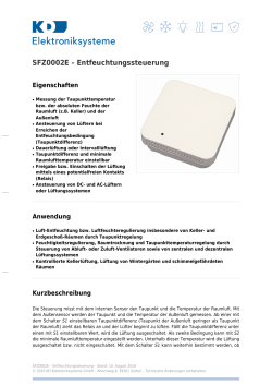 Datenblatt - KD Elektroniksysteme GmbH
