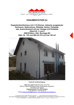 DOKUMENTATION f&uuml;r