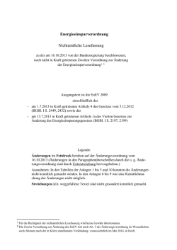 Lesefassung EnEV 2009
