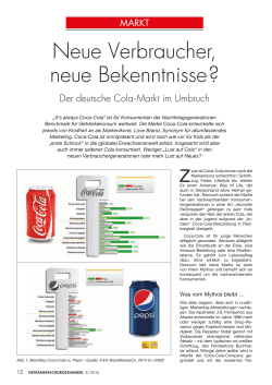 Neue Verbraucher, neue Bekenntnisse? Der deutsche Cola