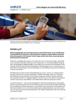einBLICK - Presse - Universit&auml;t W&uuml;rzburg