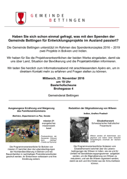 Haben Sie sich schon einmal gefragt, was mit den Spenden der
