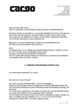 Indoor-Cup - Drachenboot Festival