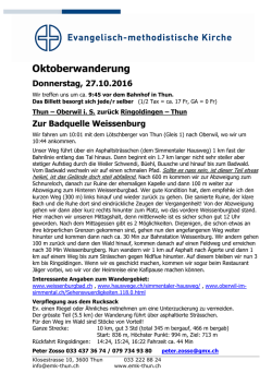 Infos - EMK Thun / Heiligenschwendi