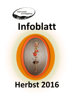 Infoblatt - Elternverein Bucheggberg
