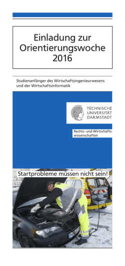 Informationsflyer zur OWO - Rechts