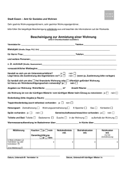 Mietbescheinigung