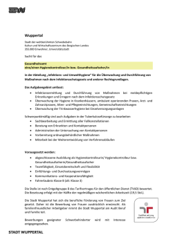 Hygienekontrolleur/in bzw. Gesundheitsaufsehr/in