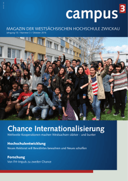 Ausgabe 20  - Westsächsische Hochschule Zwickau