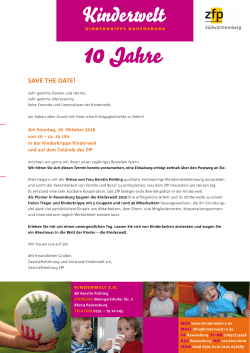 10Jahre - Kinderwelt eV Ravensburg