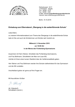 Einladung zur Dienstbesprechung - Rothenburg