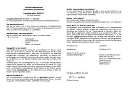 Grundschule Ausschreibung 2016-17