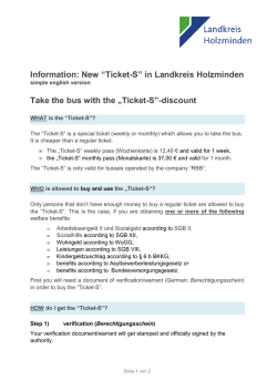 Ticket-S - Holzmindener Tafel e.V.