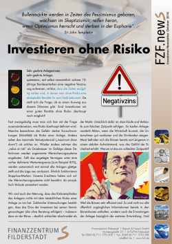Investieren ohne Risiko - Finanztage Filderstadt / Startseite