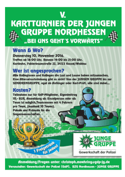Kart-Turnier der JUNGE GRUPPE Nordhessen