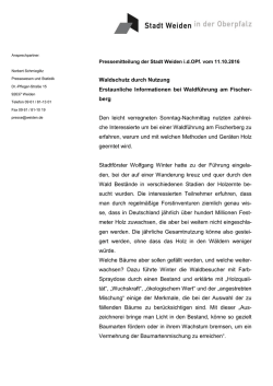 Informative Waldf&uuml;hrung - Stadt Weiden in der Oberpfalz