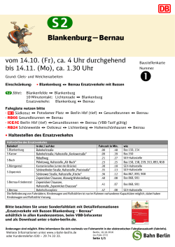Blankenburg — Bernau - S