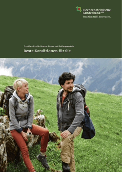 Preisliste  - Liechtensteinische Landesbank