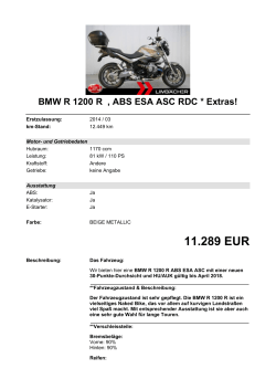 Detailansicht BMW R 1200 R €,€ABS ESA ASC RDC