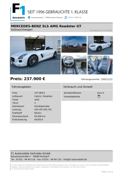 Preis: 237.900 - F1 Automobile