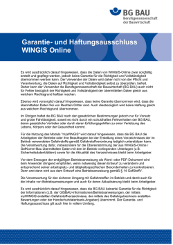 Haftungsbedingungen