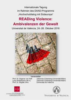 READing Violence: Ambivalenzen der Gewalt