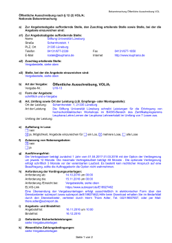Bekanntmachung - subreport ELViS