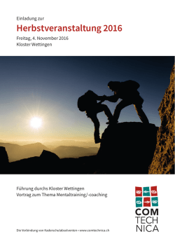 Herbstveranstaltung 2016
