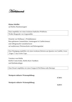 Herbstmen&uuml; - Landgasthof Hoffmann