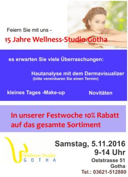 jubil&auml;um.cpt - Wellness