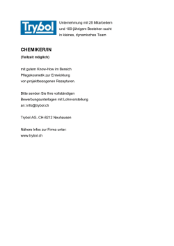 chemiker/in - COSSMA.com